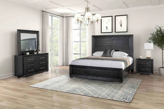 Furniture of America - Ashbourne - 4 Pc. Queen Bedroom Set w/ 2NS - FM7415BK-Q-5PC-2NS view 1