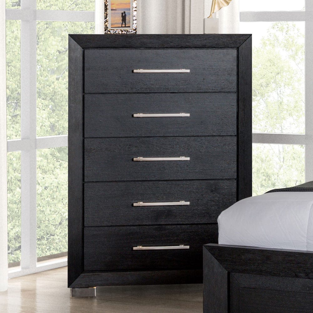 Furniture of America - Ashbourne Chest in Black - FM7415BK-C View 1