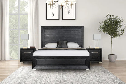 Furniture of America - Ashbourne - E.King Bed, Black - FM7415BK-EK-BED view 3