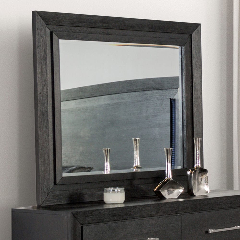 Furniture of America - Ashbourne Mirror in Black - FM7415BK-M View 1