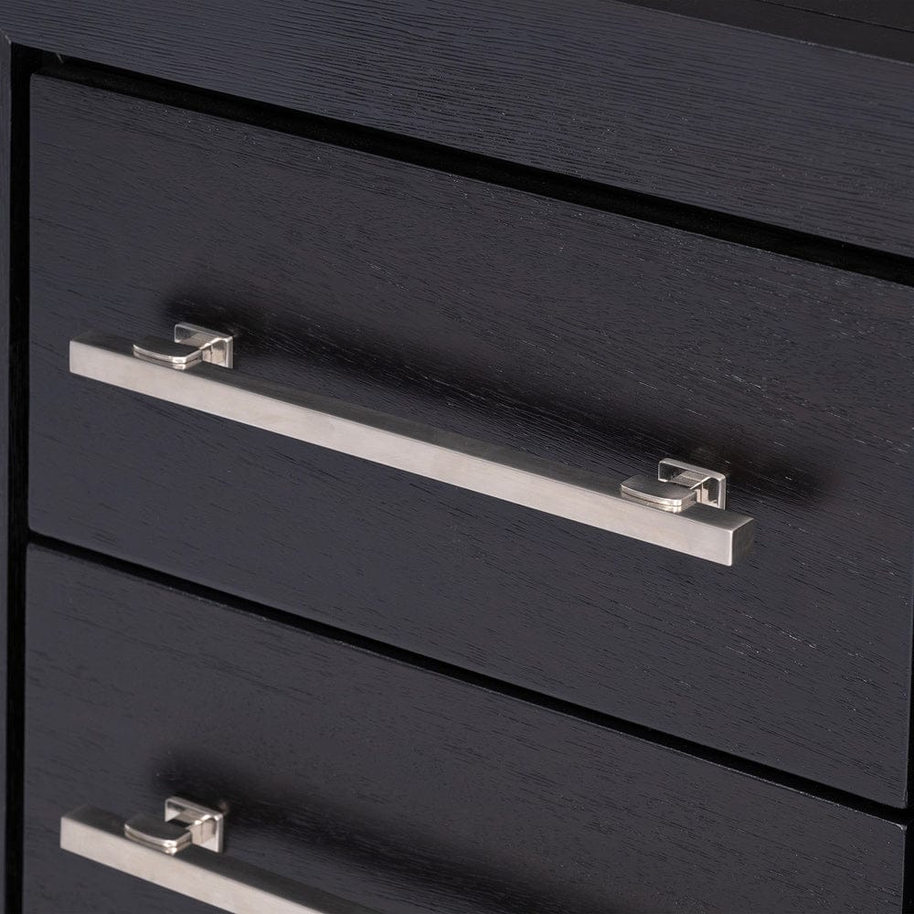 Furniture of America - Ashbourne Vanity Set w/ Stool in Black - FM7415BK-V-SET View 2