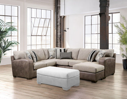 Furniture of America - Ashenweald Sectional in Brown/Light Brown - SM5404-SECT View 2