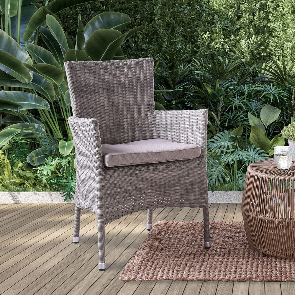 Furniture of America - Ashura Stacking Chair (8/STACK) in Gray - FM80006GY-CH-8PK View 1