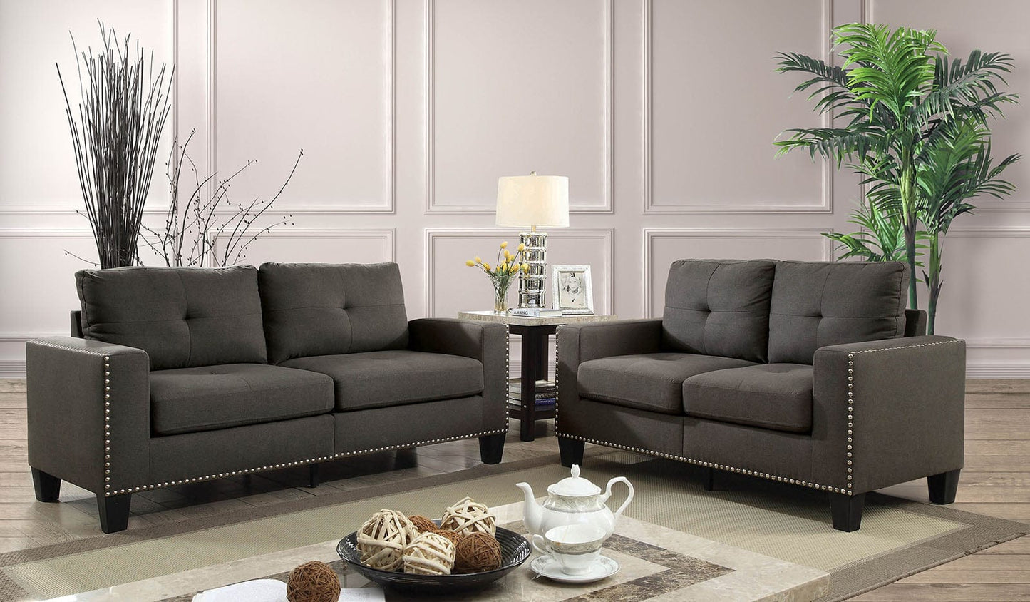 Furniture of America - Attwell Sofa in Gray - CM6594-SF-VN View 2