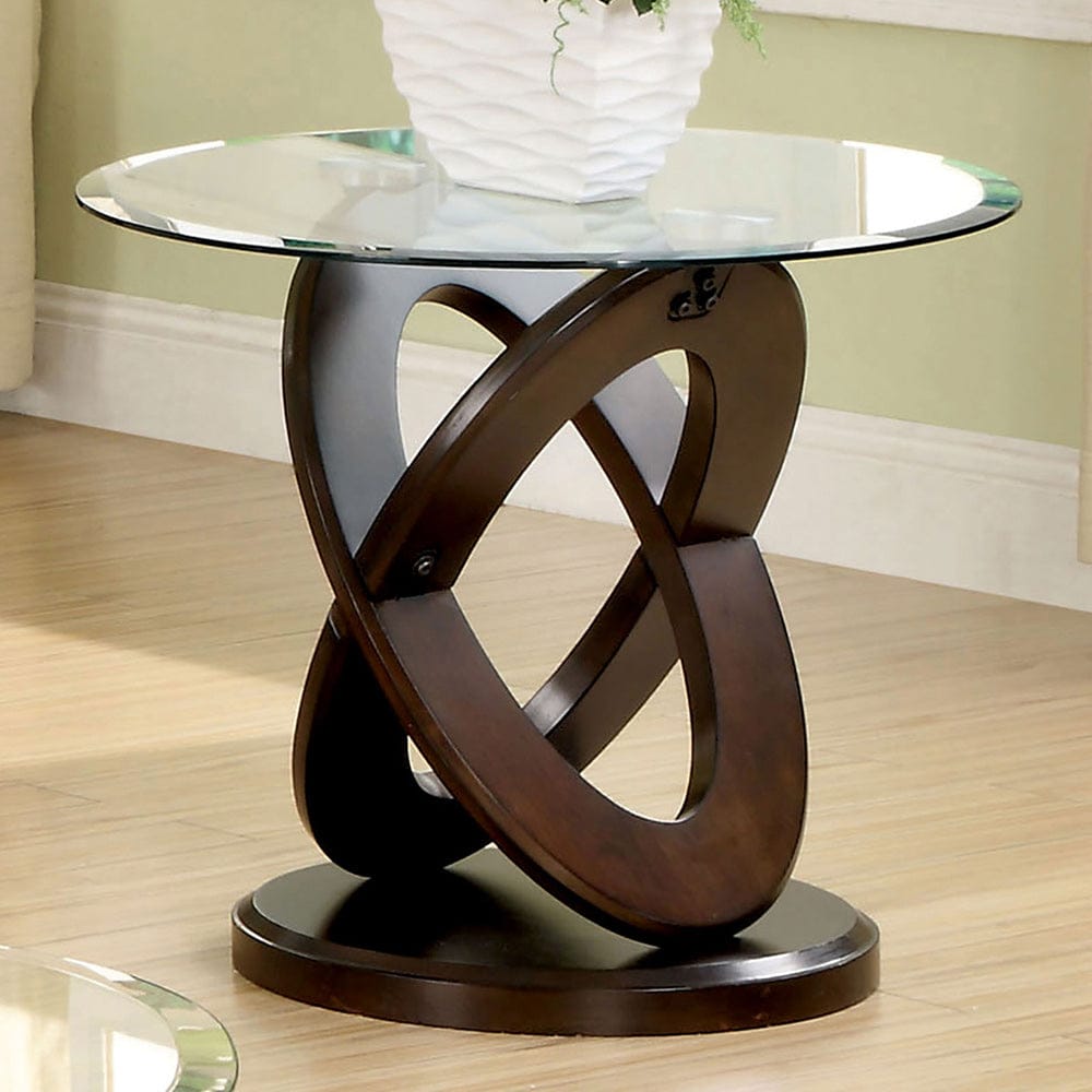 Furniture of America - Atwood Ii End Table in Dark Walnut - CM4401E View 1
