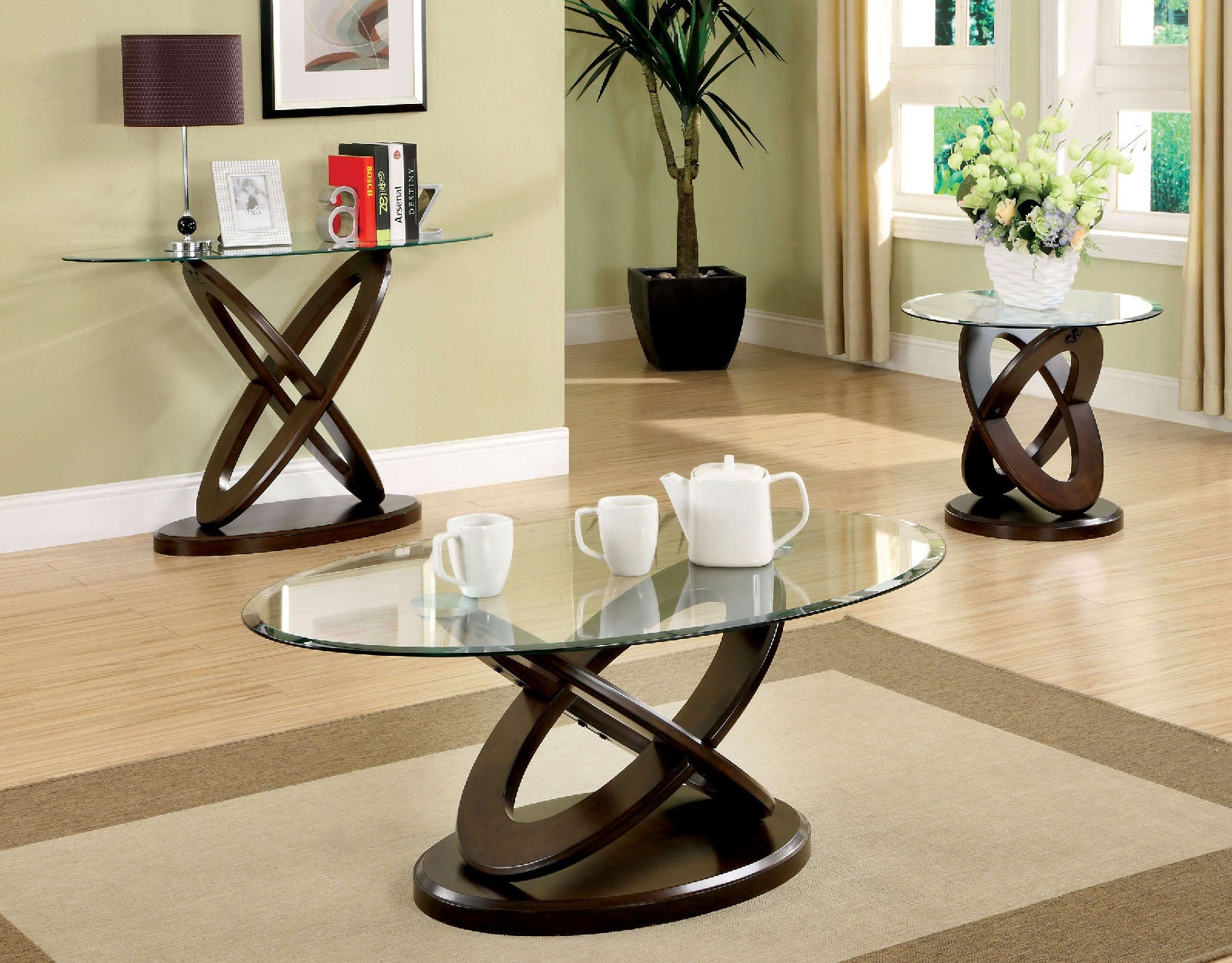 Furniture of America - Atwood Ii Sofa Table in Dark Walnut - CM4401S View 2