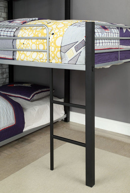 Furniture of America - Aubrey Twin Triple Decker Bed in Sand Black - CM-BK919-BED View 4