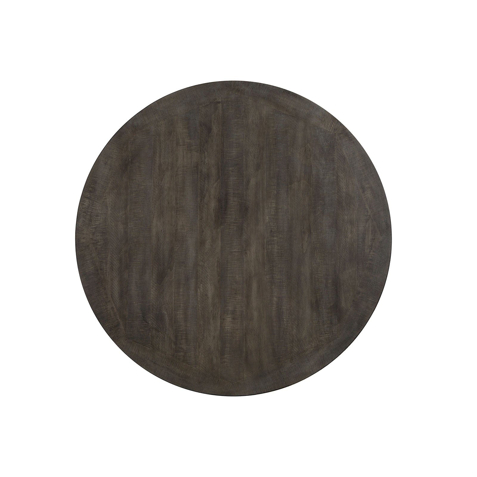 Furniture of America - Auletta Round Dining Table in Distressed White/Gray - CM3417GY-RT View 3