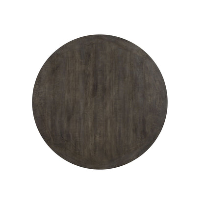 Furniture of America - Auletta Round Dining Table in Distressed White/Gray - CM3417GY-RT View 3