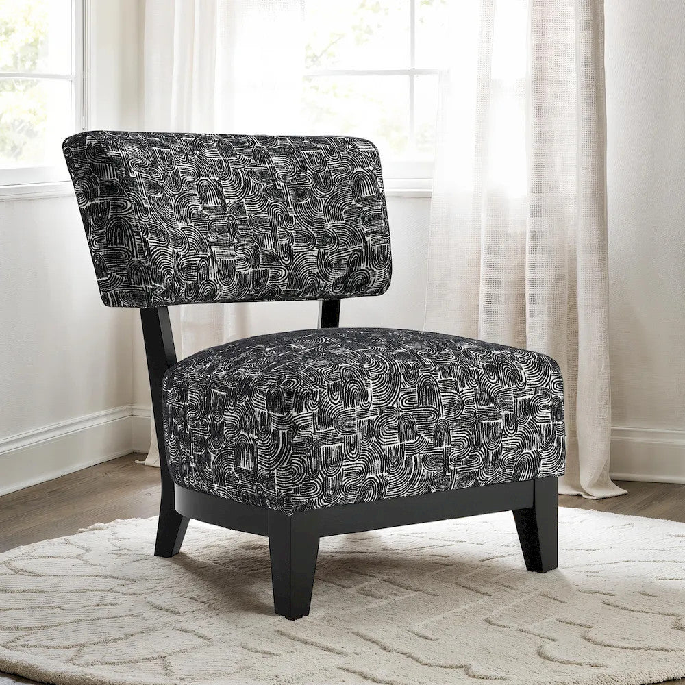 Furniture of America - Aveni - Accent Chair, Black - FM-AC6008BK view 1