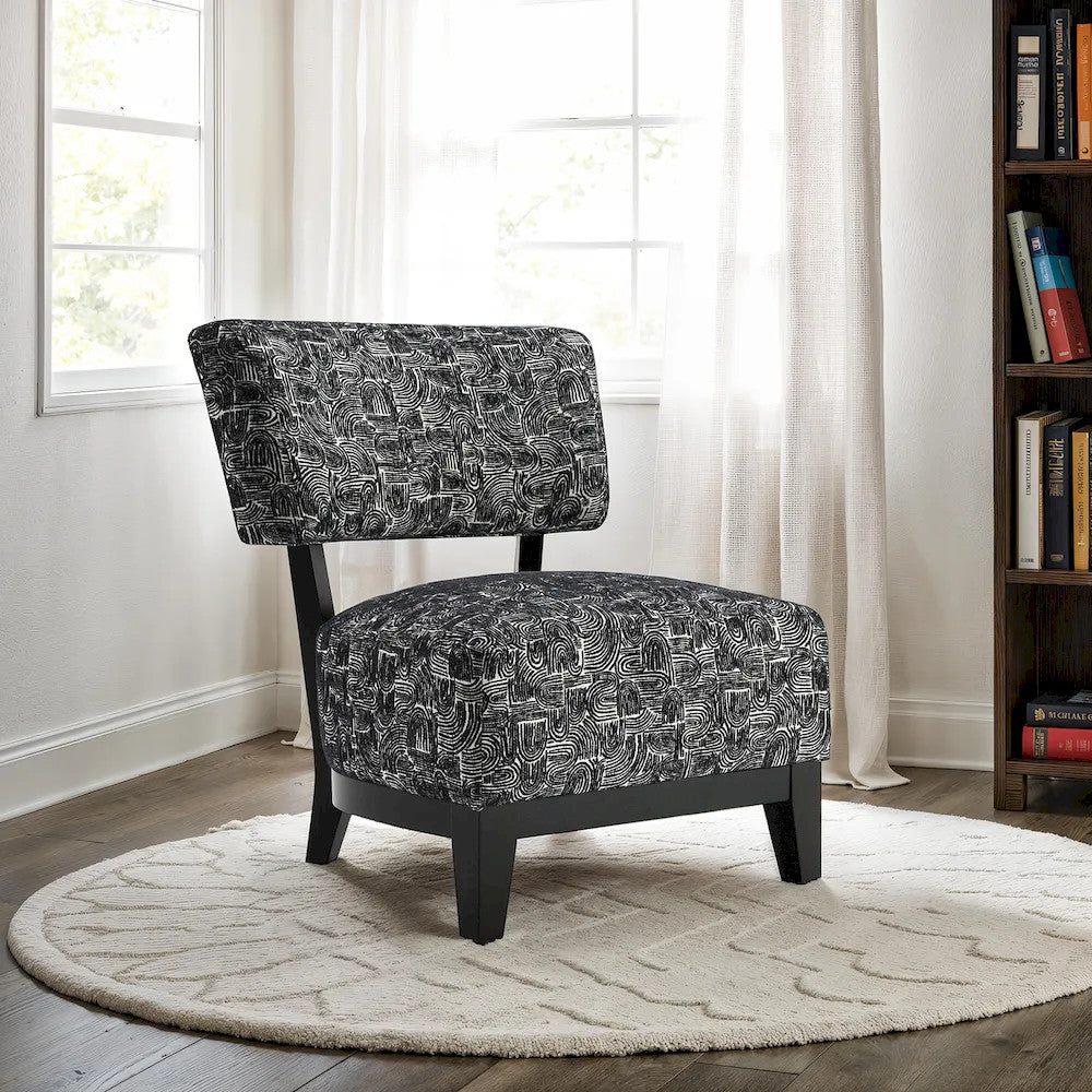 Furniture of America - Aveni - Accent Chair, Black - FM-AC6008BK view 2
