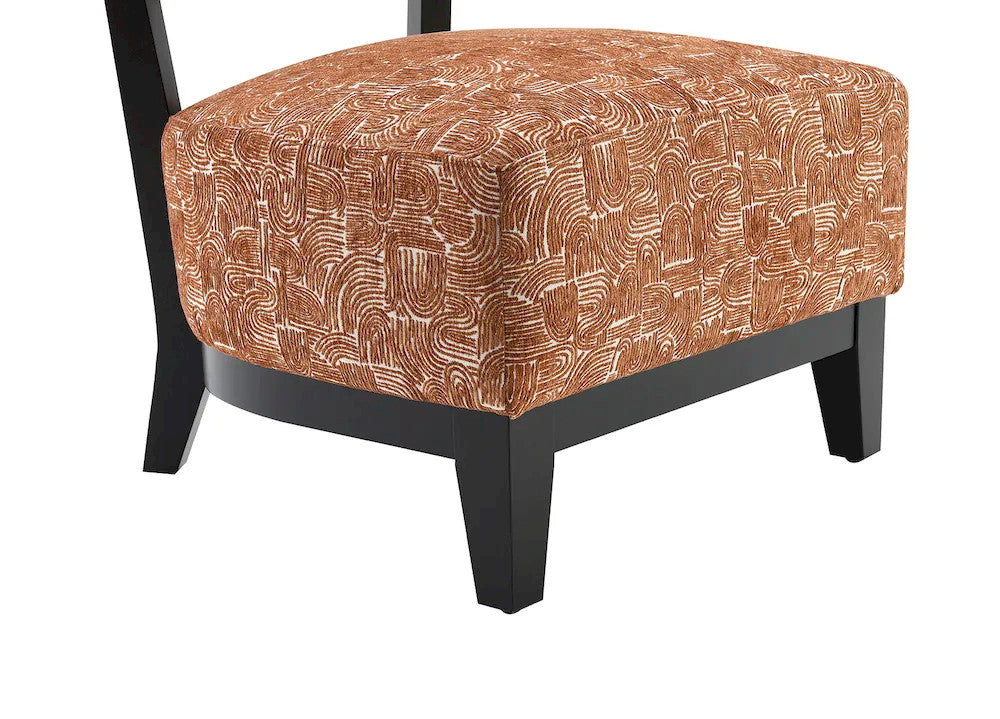Furniture of America - Aveni - Accent Chair, Rustic Orange - FM-AC6008OR view 6