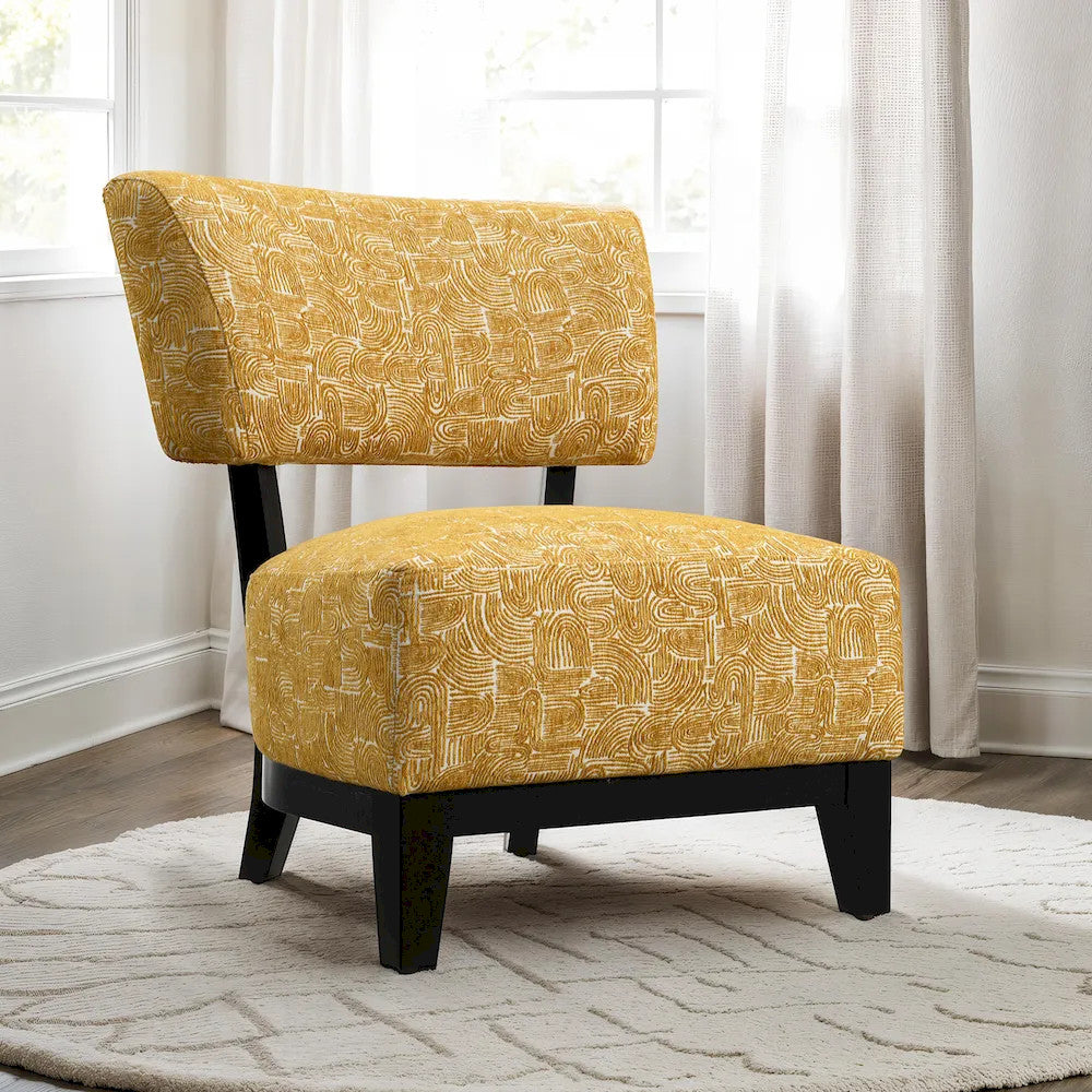 Furniture of America - Aveni - Accent Chair, Yellow - FM-AC6008YL view 1