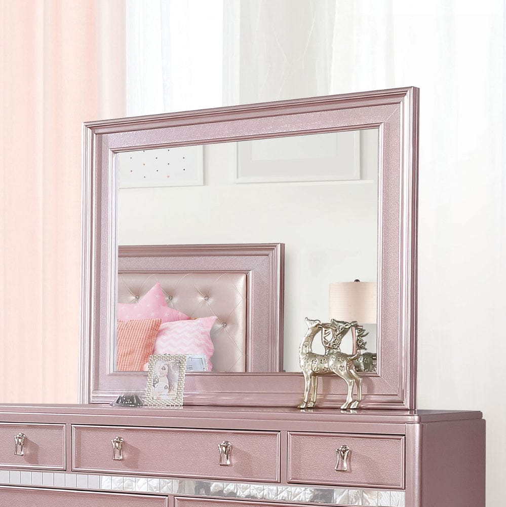 Furniture of America - Avior Mirror in Rose Gold - CM7170RG-M View 1