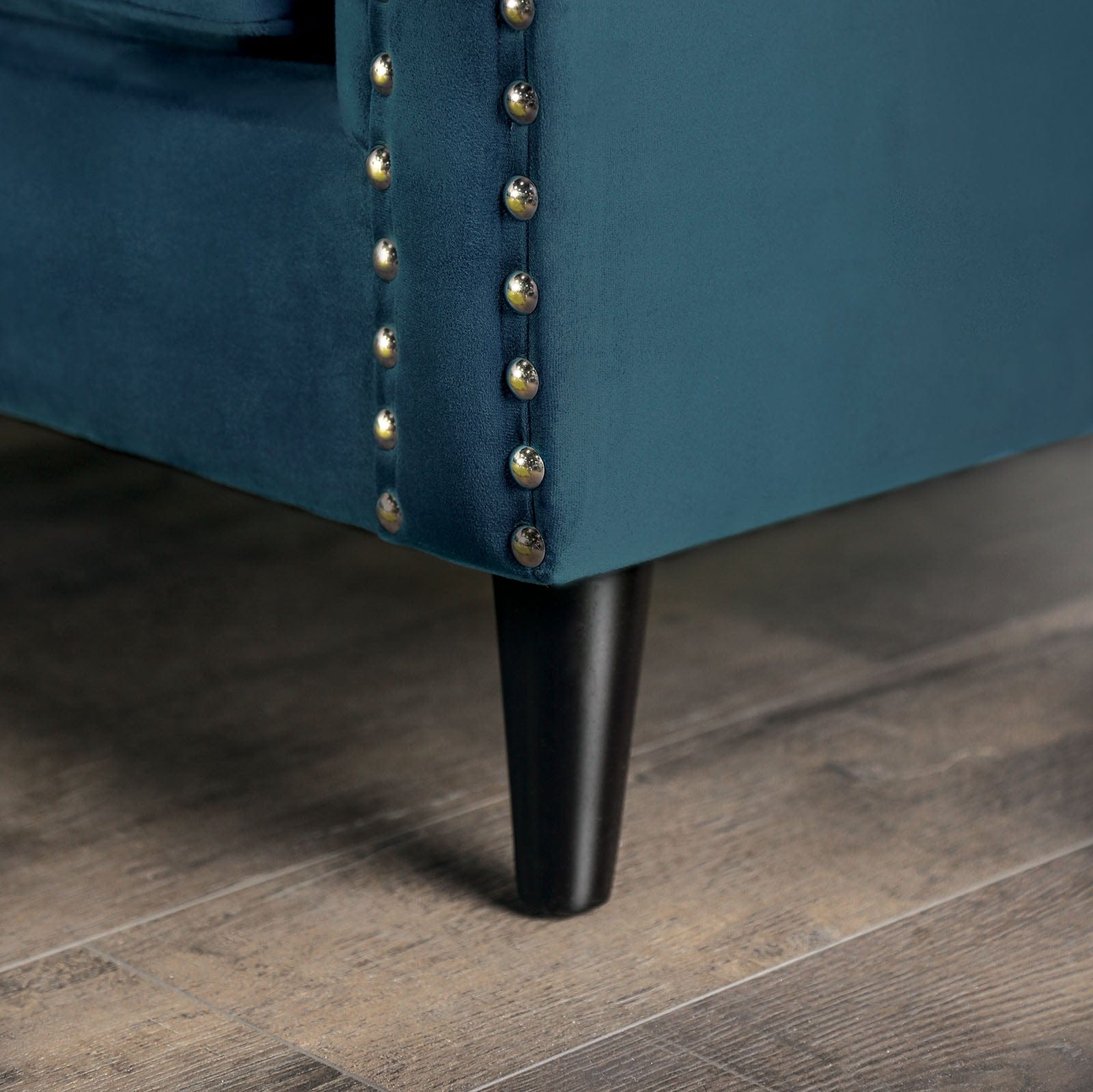 Furniture of America - Azuletti Sofa + Loveseat in Dark Teal/Apple Green - SM2219-2PC View 2