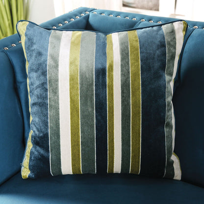 Furniture of America - Azuletti Sofa + Loveseat in Dark Teal/Apple Green - SM2219-2PC View 7