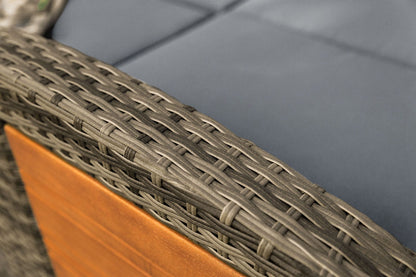 Furniture of America - Bahia Tobago Reclining Chaise Lounge in Brown/Dark Gray - GM-1009BR View 4