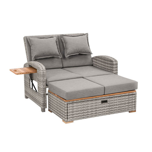 Furniture of America - Bahia Tobago Reclining Chaise Lounge in Gray - GM-1009GY View 1