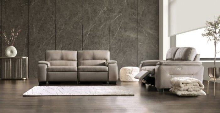 Furniture of America - Balderico Power Sofa in Taupe - FM90001TP-SF-PM-PK View 6