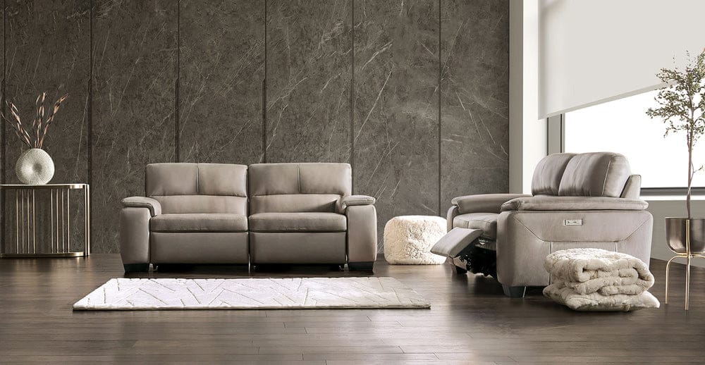 Furniture of America - Balderico Power Sofa + Loveseat in Taupe - FM90001TP-PM-2PC View 1