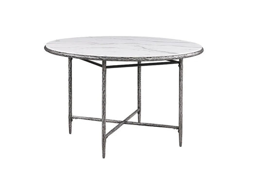 Furniture of America - Balvi - Round Dining Table - Gunmetal - FM37012GY-RT-3A view 1