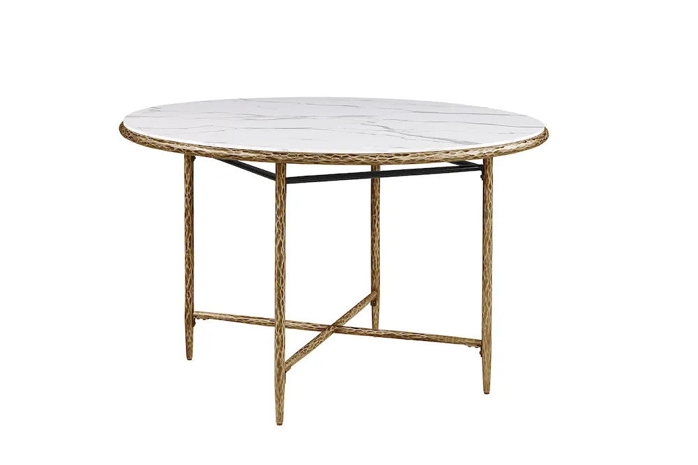 Furniture of America - Balvi - Round Dining Table - Matte Gold - FM37012GD-RT-3A view 1