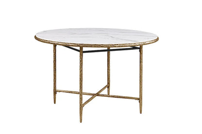 Furniture of America - Balvi - Round Dining Table - Matte Gold - FM37012GD-RT-3A view 1