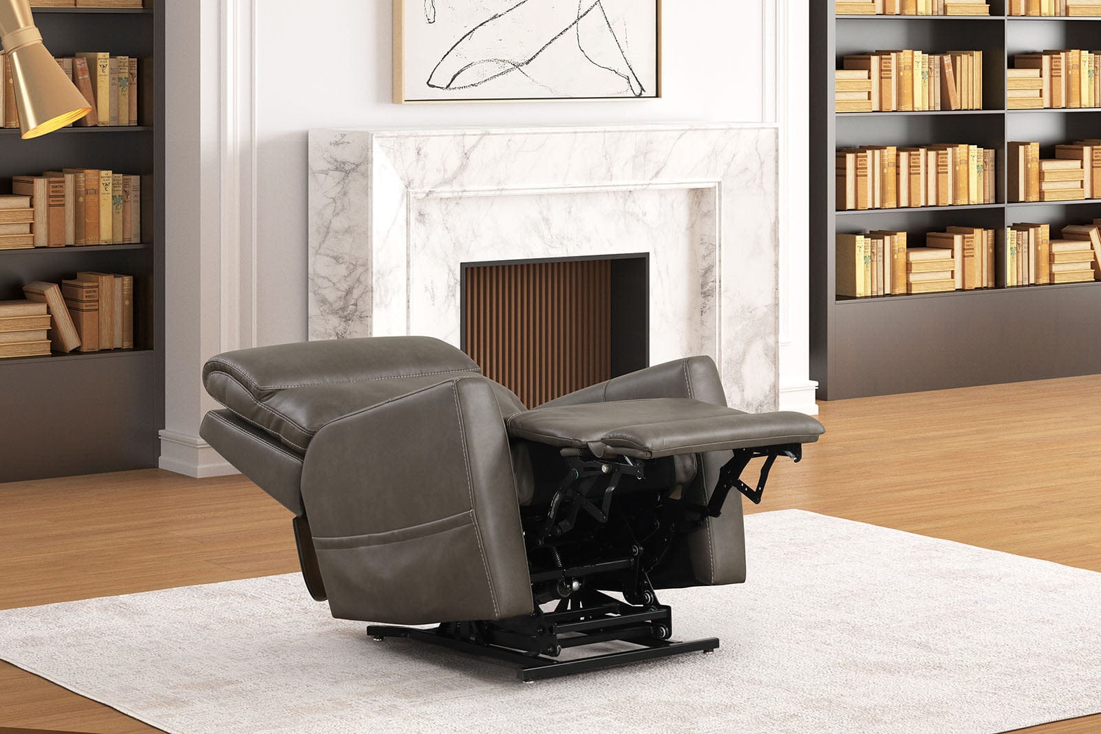 Furniture of America - Barnabas Lift Chair in Gray - FM68003GY-LC View 3