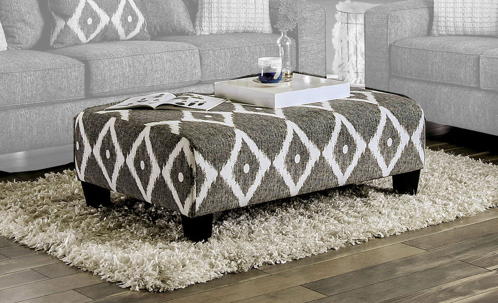 Furniture of America - Basie Ottoman in Gray - SM5156-OT View 1