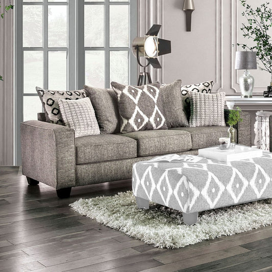 Furniture of America - Basie Sofa in Gray - SM5156-SF View 1