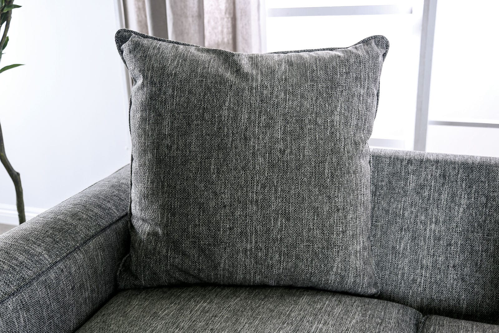 Furniture of America - Basie Sofa + Loveseat in Gray - SM5156-2PC View 6