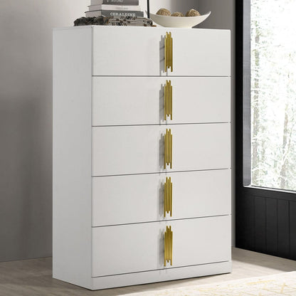 Furniture of America - Basildon Chest in White/Gold - FM7271WH-C View 1
