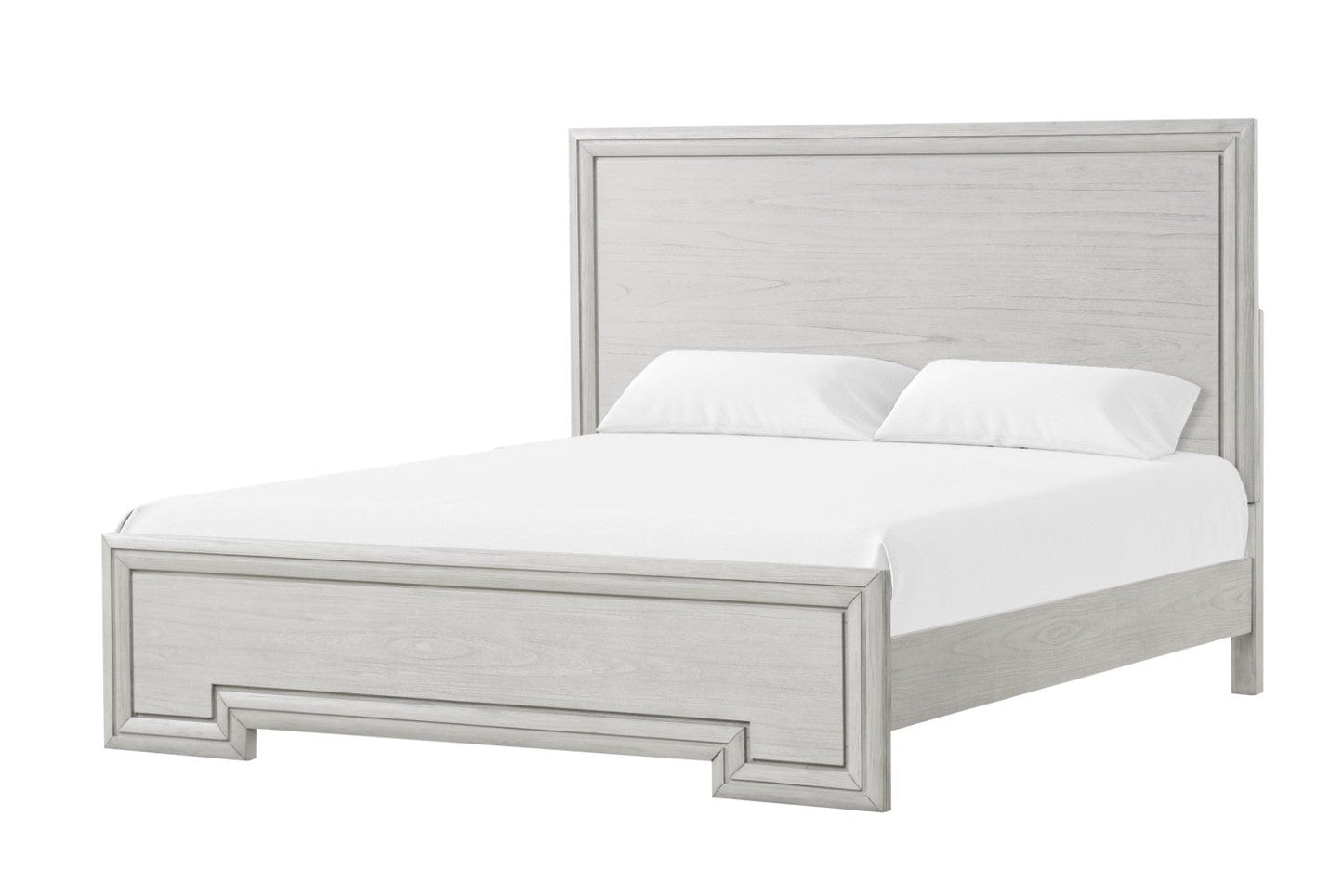 Furniture of America - Basilone 5 Pc. Queen Bedroom Set w/ Chest in Rustic White - FM7440WH-Q-5PC-CHEST View 2