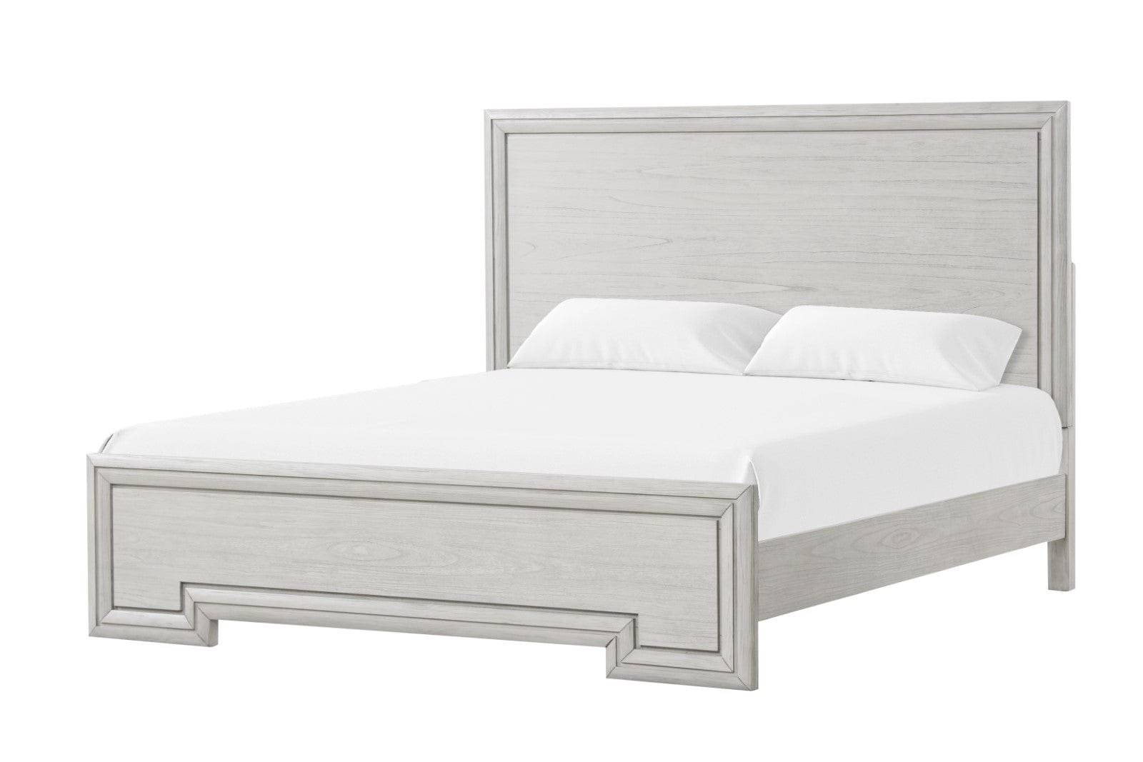 Furniture of America - Basilone 5 Pc. Queen Bedroom Set w/ Chest in Rustic White - FM7440WH-Q-5PC-CHEST View 2