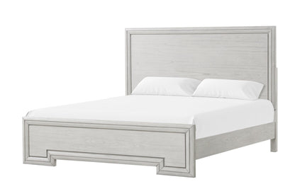 Furniture of America - Basilone 5 Pc. Queen Bedroom Set w/ Chest in Rustic White - FM7440WH-Q-5PC-CHEST View 2