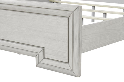 Furniture of America - Basilone 5 Pc. Queen Bedroom Set w/ Chest in Rustic White - FM7440WH-Q-5PC-CHEST View 5