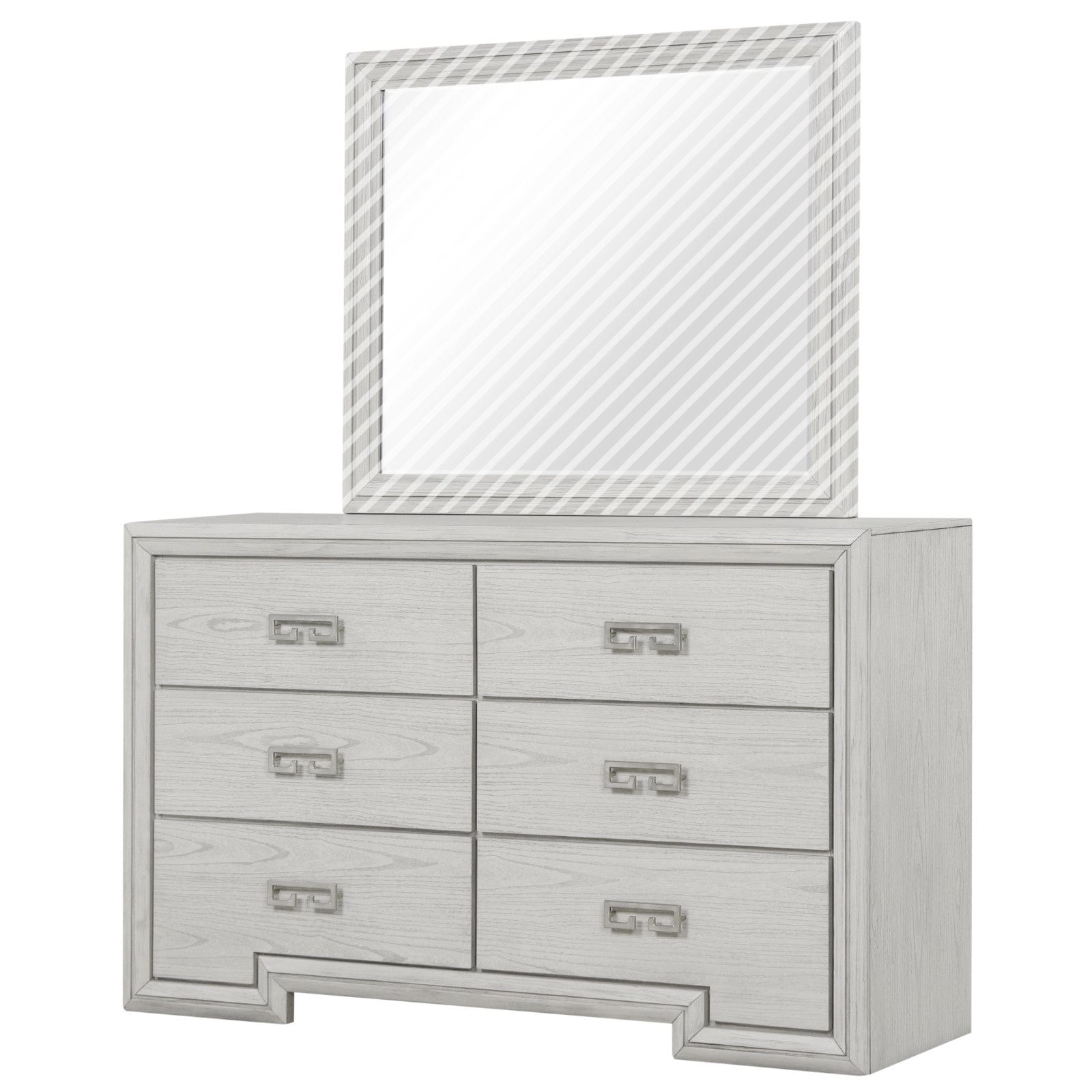 Furniture of America - Basilone Dresser in Rustic White - FM7440WH-D View 1