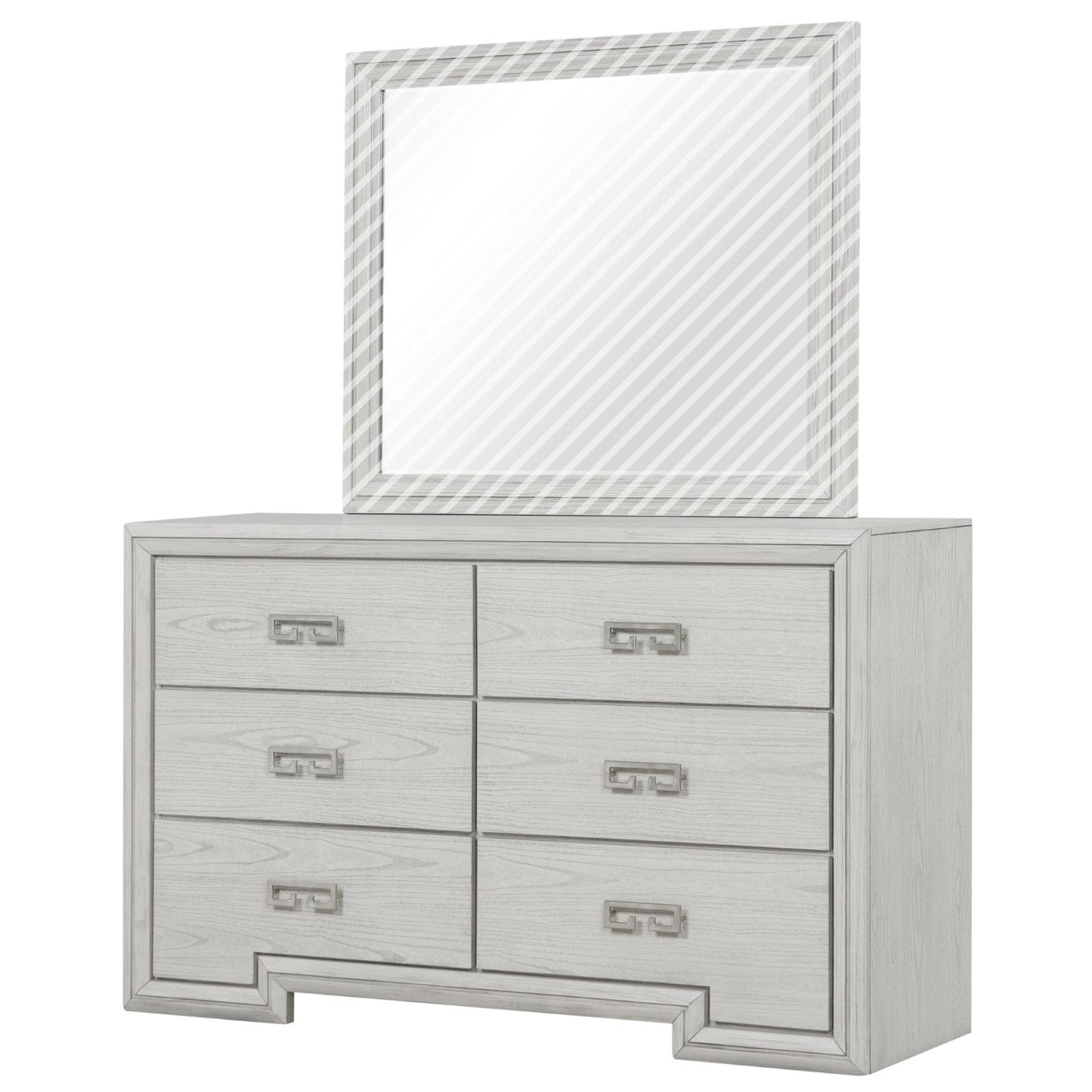 Furniture of America - Basilone Dresser in Rustic White - FM7440WH-D View 1