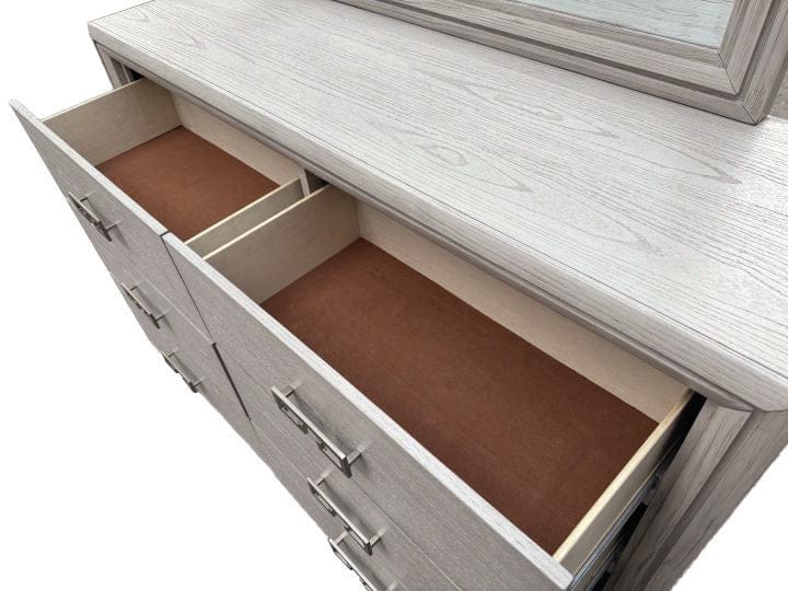Furniture of America - Basilone Dresser in Rustic White - FM7440WH-D View 5