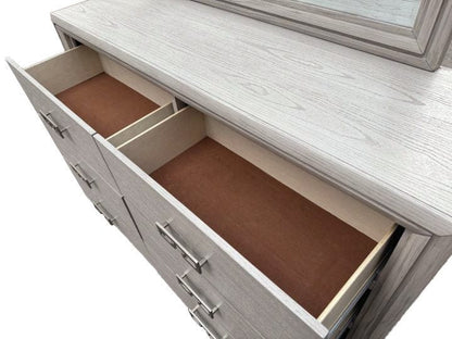 Furniture of America - Basilone Dresser in Rustic White - FM7440WH-D View 5