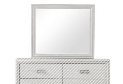 Furniture of America - Basilone Mirror in Rustic White - FM7440WH-M View 1
