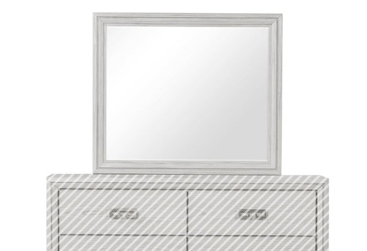 Furniture of America - Basilone Mirror in Rustic White - FM7440WH-M View 1