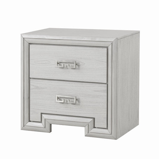 Furniture of America - Basilone Nightstand in Rustic White - FM7440WH-N View 1