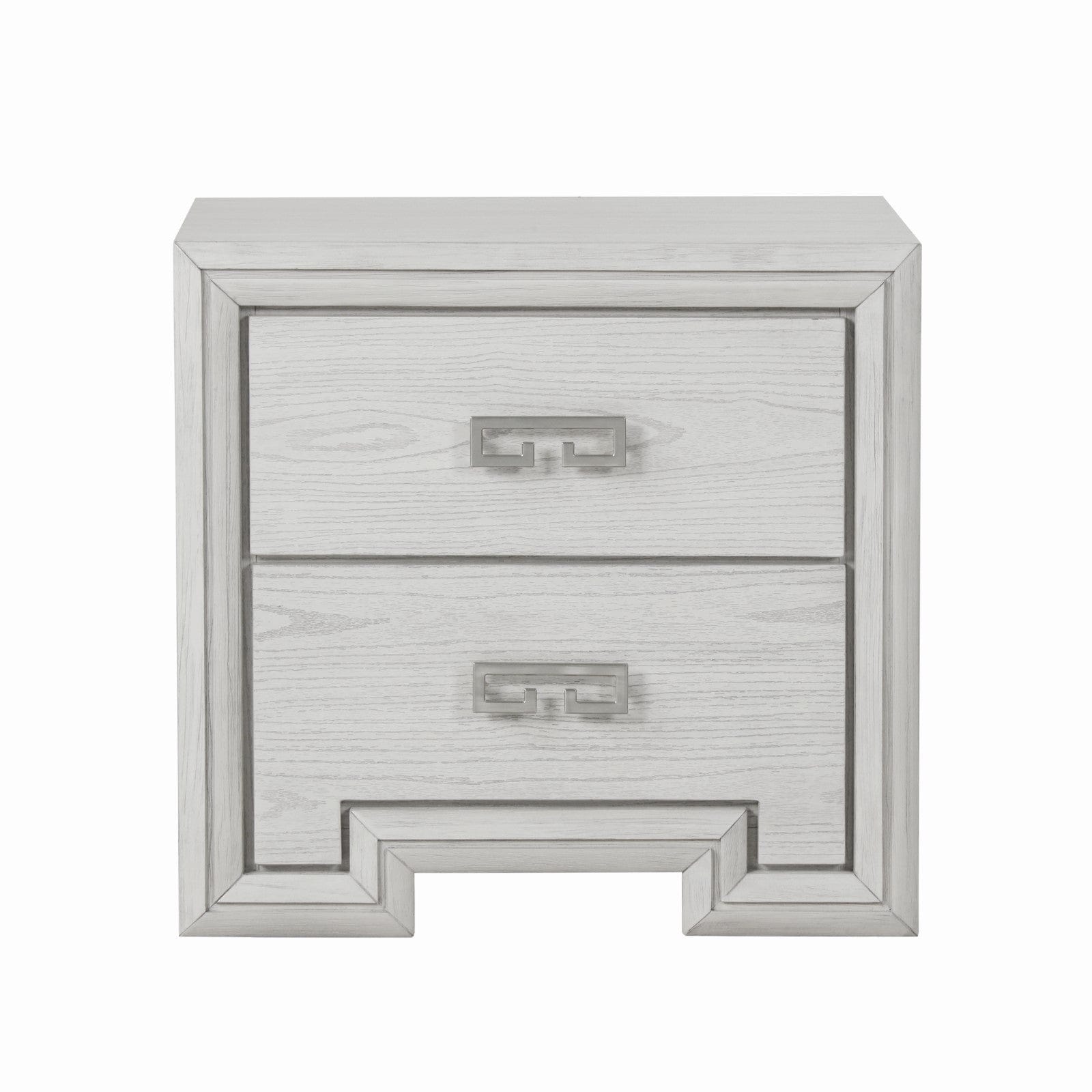 Furniture of America - Basilone Nightstand in Rustic White - FM7440WH-N View 2