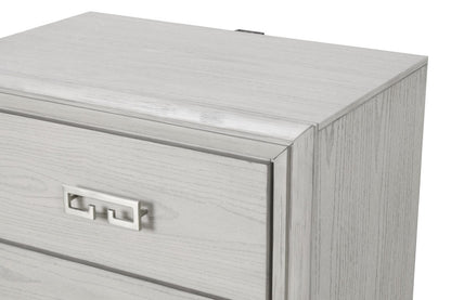 Furniture of America - Basilone Nightstand in Rustic White - FM7440WH-N View 5