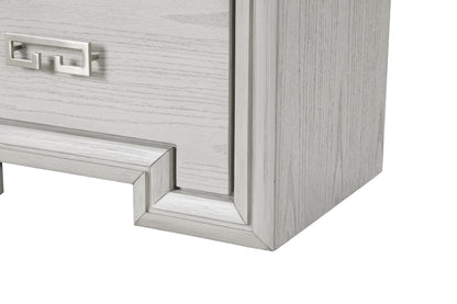 Furniture of America - Basilone Nightstand in Rustic White - FM7440WH-N View 6