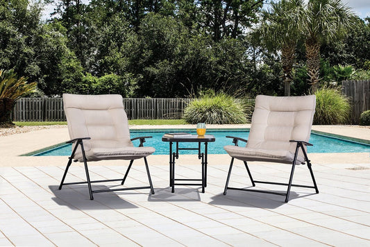 Furniture of America - Bastia 3 Pc. Conversation Set in Beige - LA-A018BG-3PK View 1