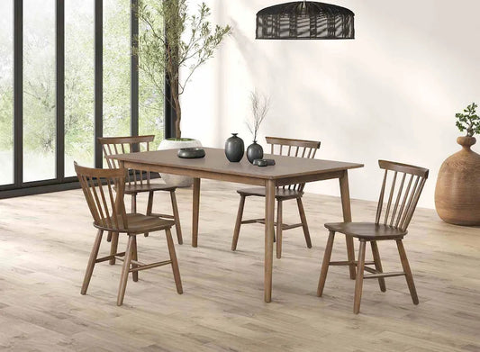 Furniture of America - Beale - 5 Pc. Dining Table Set, Walnut - FM3100WN-T-5PC view 1