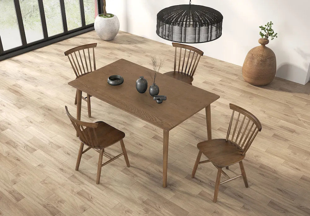 Furniture of America - Beale - 5 Pc. Dining Table Set, Walnut - FM3100WN-T-5PC view 3