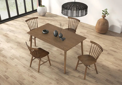 Furniture of America - Beale - 5 Pc. Dining Table Set, Walnut - FM3100WN-T-5PC view 3